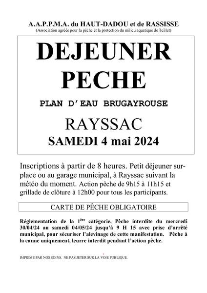 Déjeuner pêche